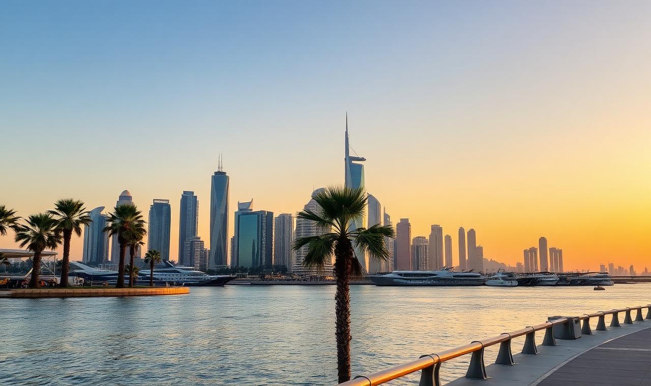 Doha skyline in Qatar
